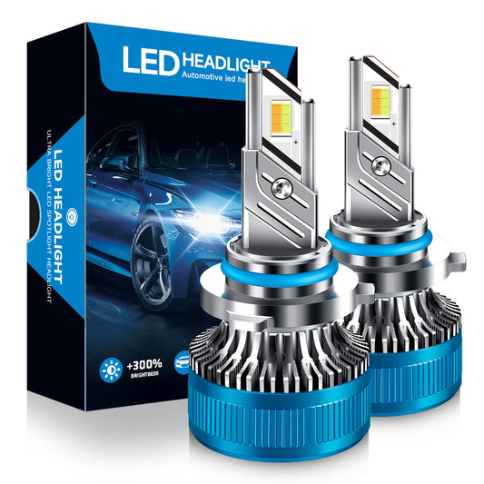 K8 Tri-color changing low beam H11/H9/H8/H1/H4/H7 100W 16000LM IP68 LED Headlight Bulbs 2Pcs